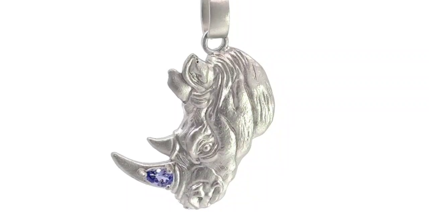 Tanzanite Kifaru Necklace.